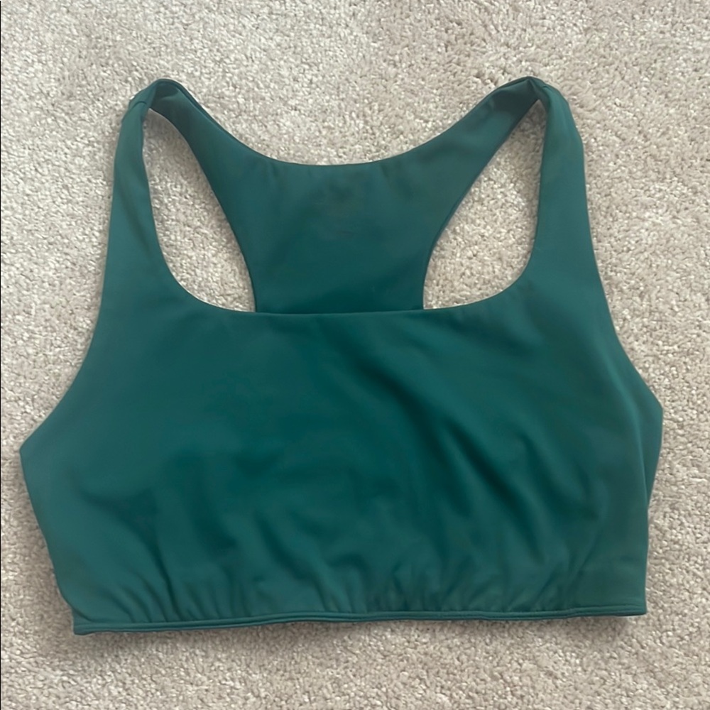 Reformation Green Sports Bra Racerback Intimates